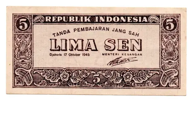 bancnota lima sen 1945 fata