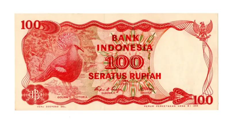 bancnota seratus rupiah 1984 fata