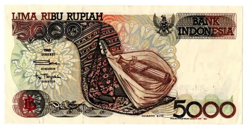 bancnota lima ribu rupiah 1992 fata