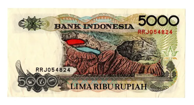 bancnota lima ribu rupiah 1992 verso