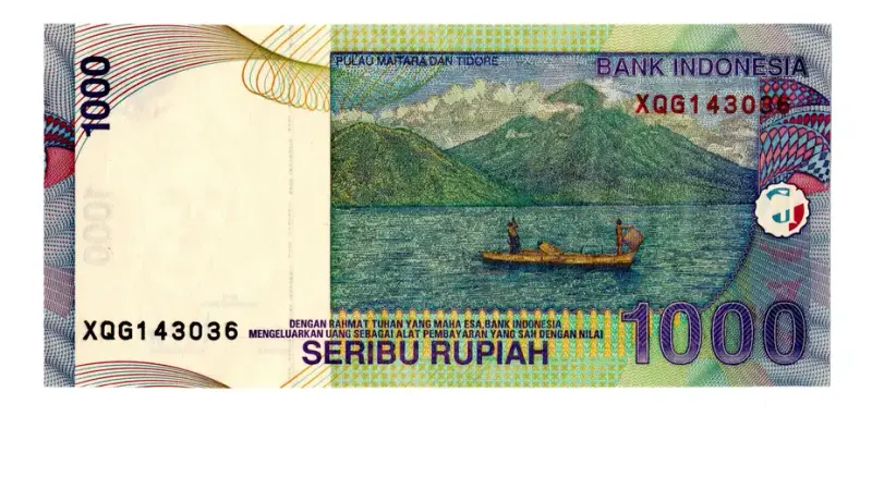 bancnota seribu rupiah 2018 verso