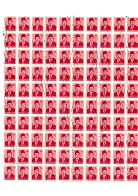 Sukarno stamp sheet