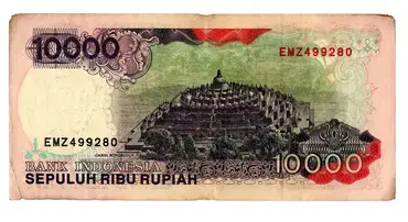 bancnota sepuluh ribu rupiah 1992 verso